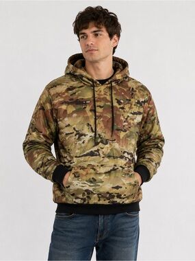 Brotallion WOOBIE HOODIE Camo PULLOVER Large Ripstop Nylon Aviators